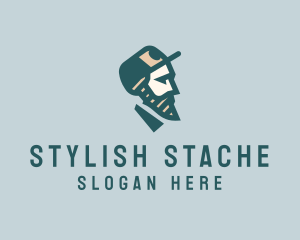 Hipster Fashion Man logo design