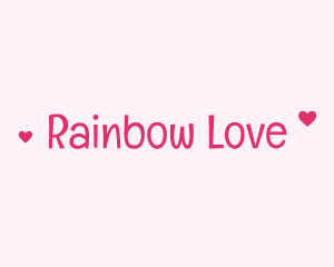 Cute Heart Love logo design