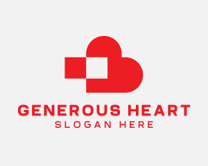 Heart Dating App logo design