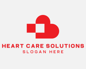 Heart Dating App logo design