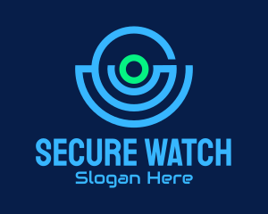 Monitoring - Surveillance Camera Tech logo design