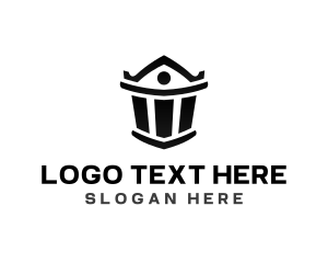 Loan - Bank Pillar Column logo design