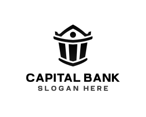 Bank - Bank Pillar Column logo design