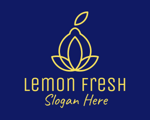 Lemon - Yellow Lemon Fruit logo design