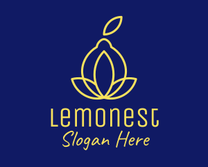 Lemonade - Yellow Lemon Fruit logo design