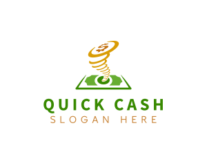 Money Cash Tornado logo design