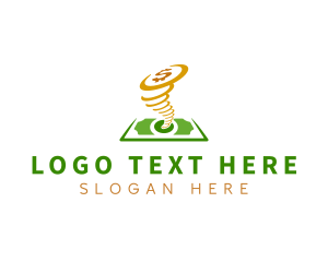 Loan - Money Cash Tornado logo design