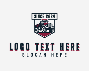 Logistics - Truck Transportation Vehicle logo design