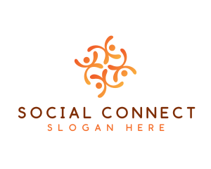 Social - People Social Charity logo design