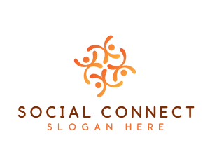 People Social Charity  logo design