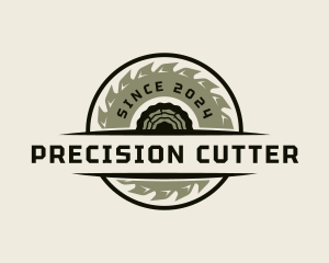 Wood Cutter Sawmill logo design