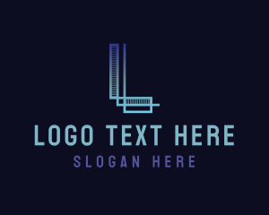 Manufacturing - Modern Creative Lines Letter L logo design