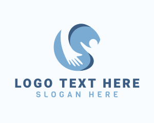 Caregiver - Human Social Worker logo design
