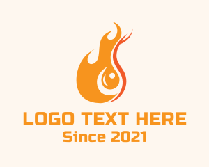 Fuel - Blazing Fuel Flame logo design