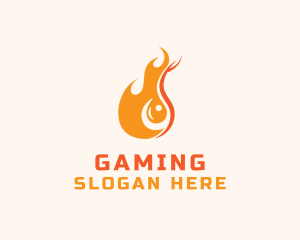 Blazing Fuel Flame Logo