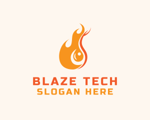 Blaze - Blazing Fuel Flame logo design