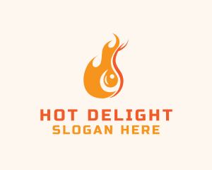 Blazing Fuel Flame logo design