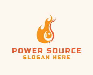 Fuel - Blazing Fuel Flame logo design