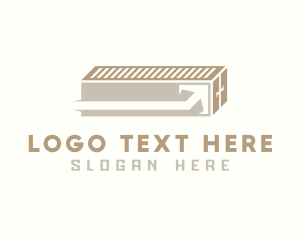 Delivery - Arrow Shipping Container logo design