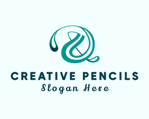 Creative Ampersand Calligraphy logo design