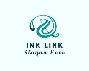 Ligature - Creative Ampersand Calligraphy logo design