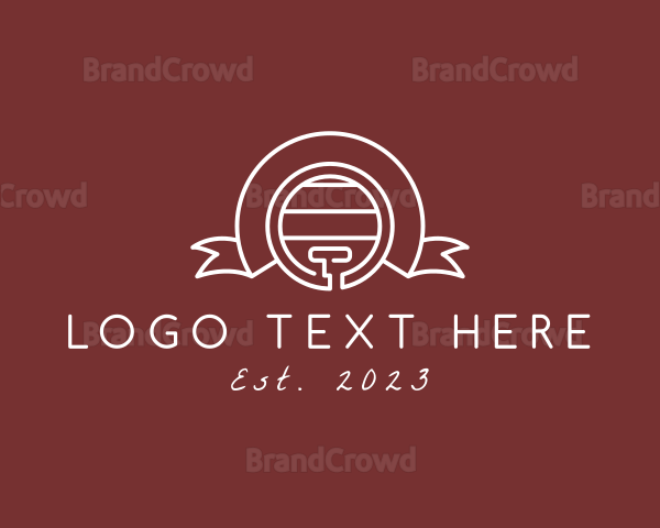 Wine Barrel Banner Logo