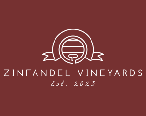 Wine Barrel Banner logo design