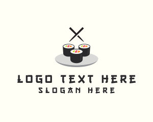 Japanese Food - Japanese Sushi Restaurant logo design