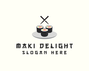 Maki - Japanese Sushi Restaurant logo design