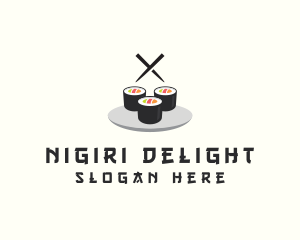 Japanese Sushi Restaurant logo design