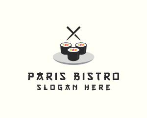 Japanese Sushi Restaurant logo design