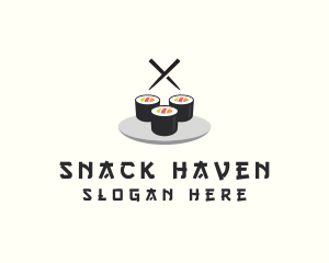 Japanese Sushi Restaurant logo design