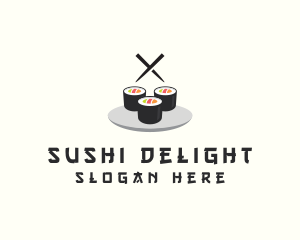 Japanese Sushi Restaurant logo design