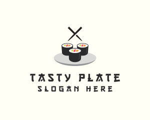 Dish - Japanese Sushi Restaurant logo design