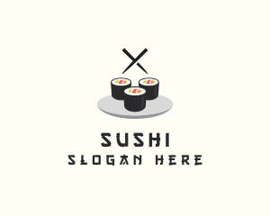 Japanese Sushi Restaurant logo design