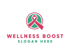 Benefit - Medical Pink Donation Ribbon logo design