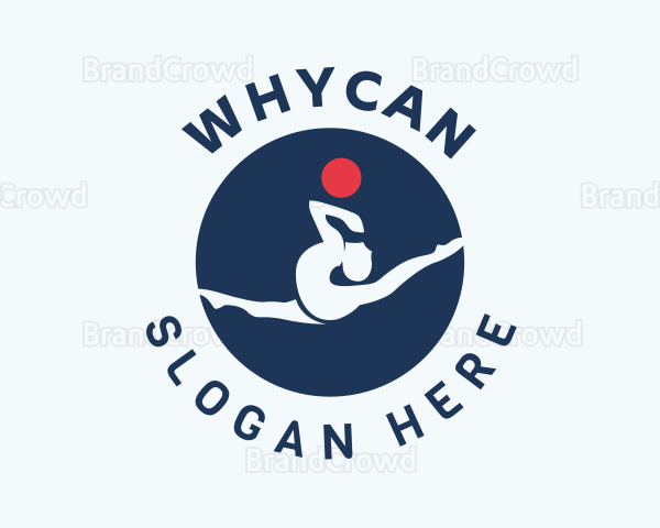 Ball Gymnastics Sport Logo