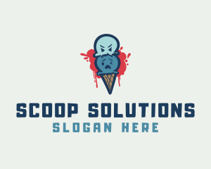 Ice Cream Scoop logo design