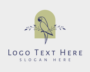 Parrot - Natural Bird Sanctuary logo design