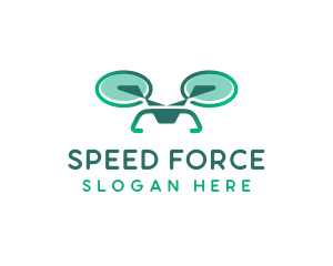 Drone Aircraft Surveillance logo design