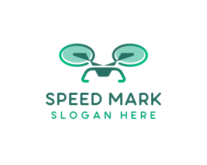 Drone Aircraft Surveillance logo design