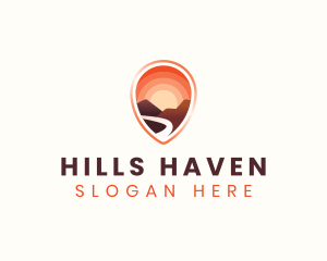 Hills - Mountain Hills Location logo design