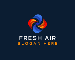 Heating Cooling Fan logo design