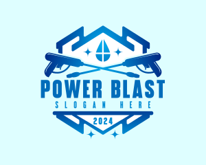 Power Washer Cleaning logo design