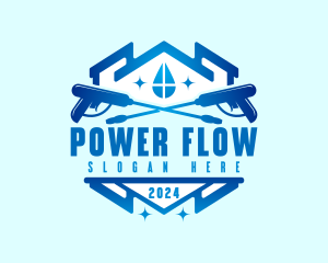 Power Washer Cleaning logo design