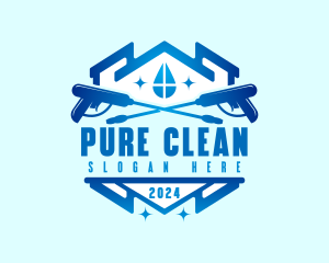 Power Washer Cleaning logo design