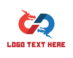 Wild - Dragon Letter CD logo design