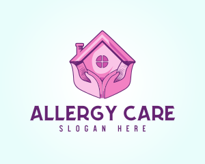 Pink Support Care Home logo design