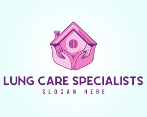 Pink Support Care Home logo design