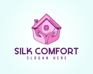 Pink Support Care Home logo design